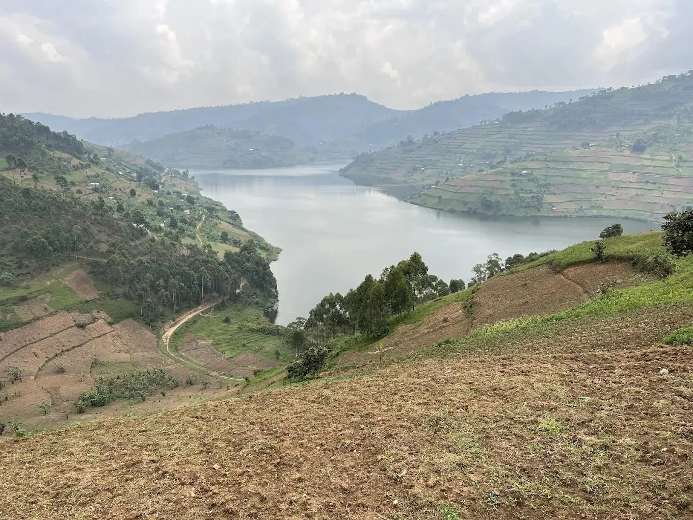 Lake Bunyonyi panorama from the resort
