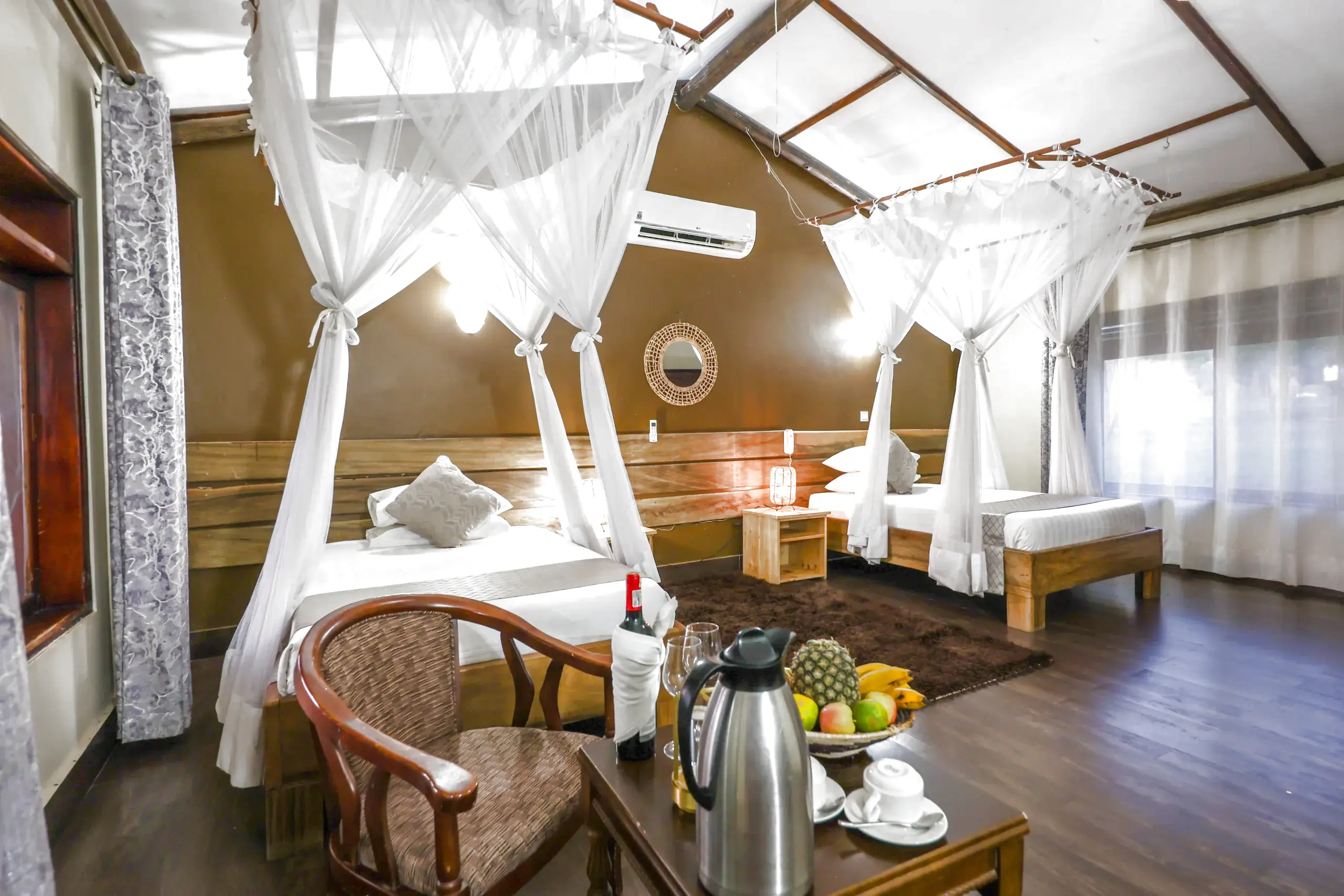 Double room at Pakuba Safari Lodge, Murchison Falls