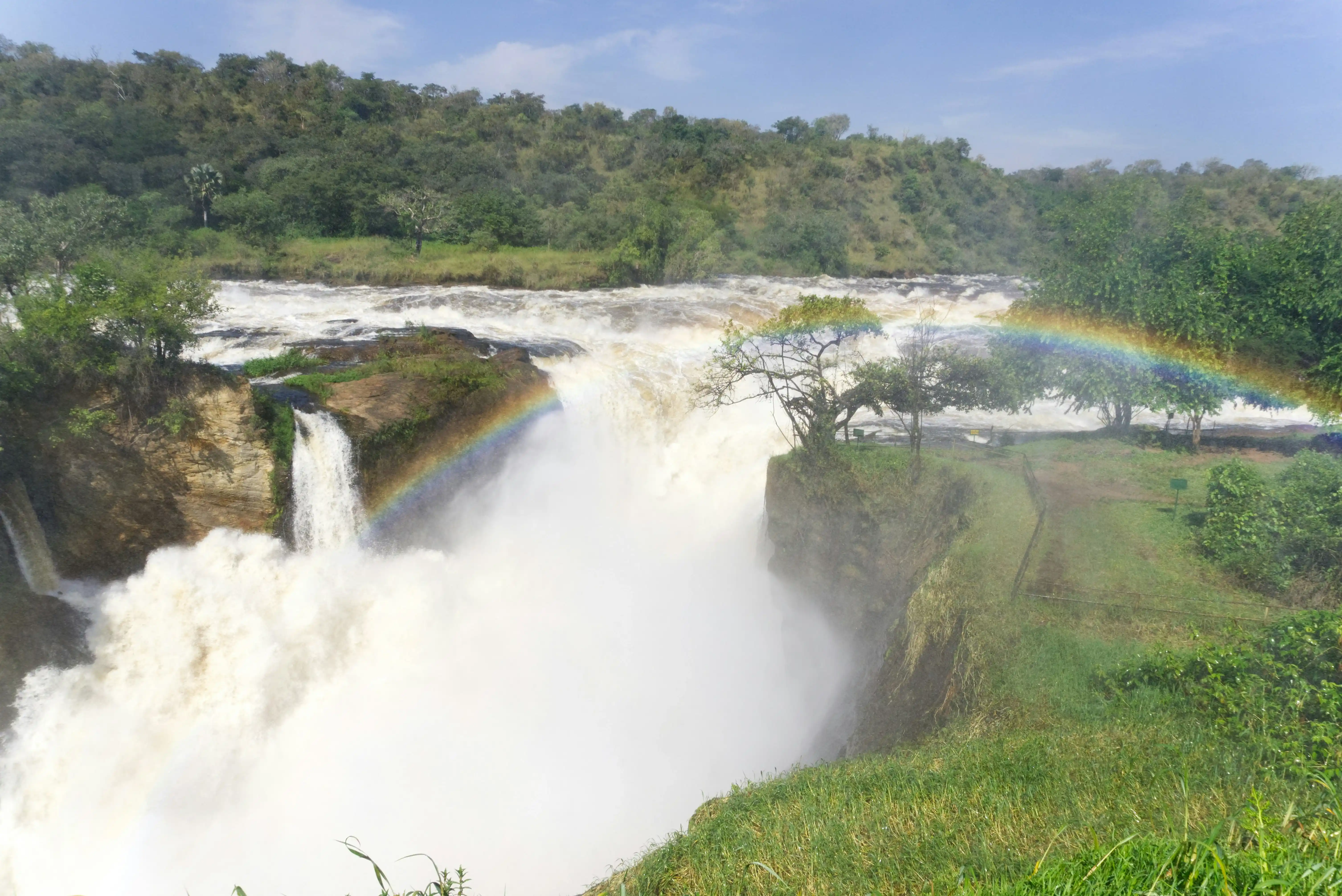 Boat trip below the base of Murchison Falls, Uganda — Orika Africa Tours